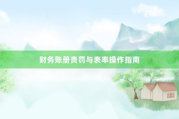 财务账册责罚与表率操作指南